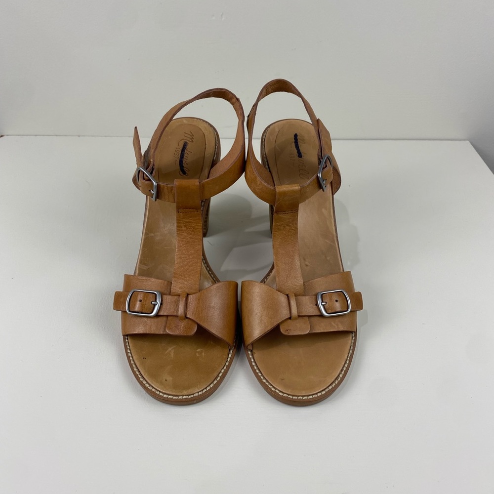 Madewell Women’s Brown Leather Heels size 9